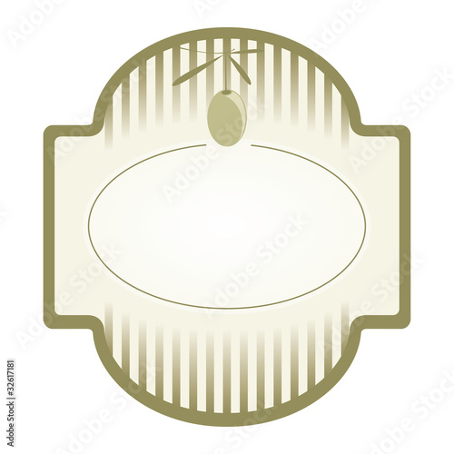 Vector illustration. Label for product. Olive oil
