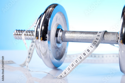 Weight loss, fitnes and Dumbell