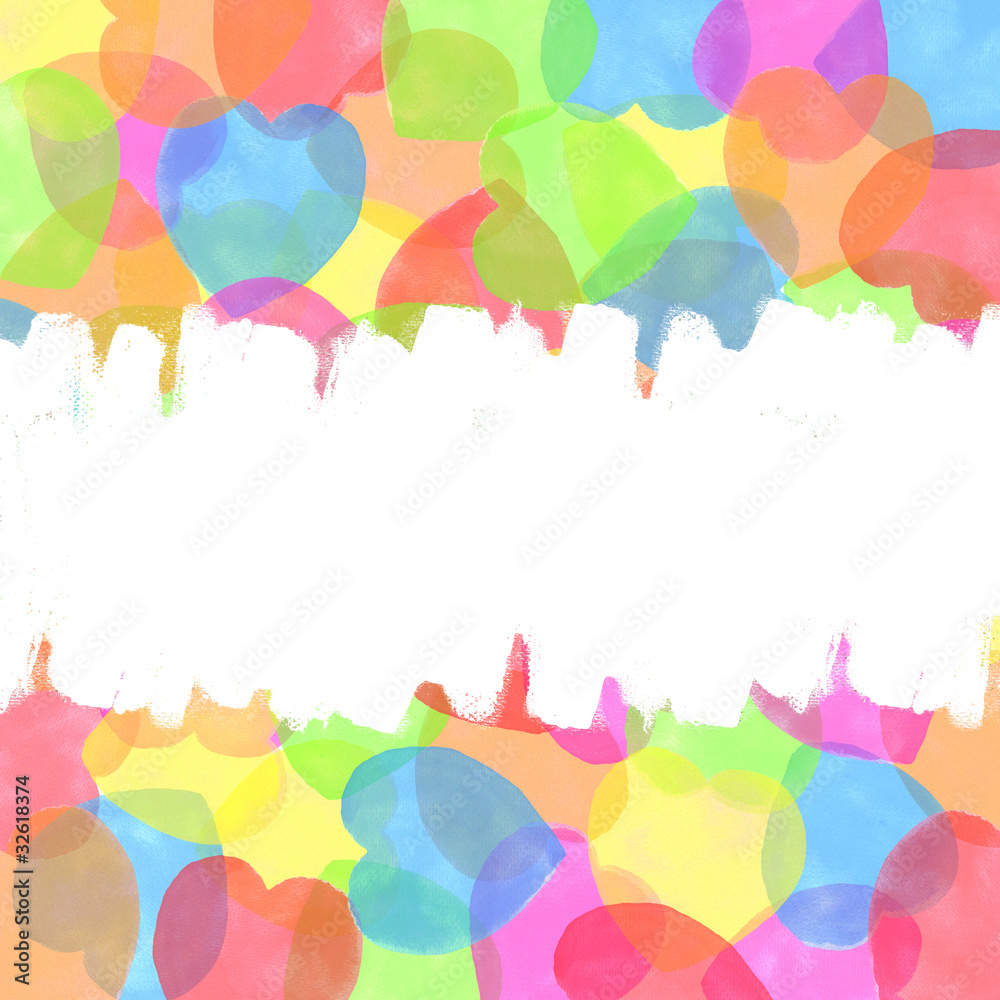 heart watercolor hand painted on white paper background heart watercolor hand painted on white paper background