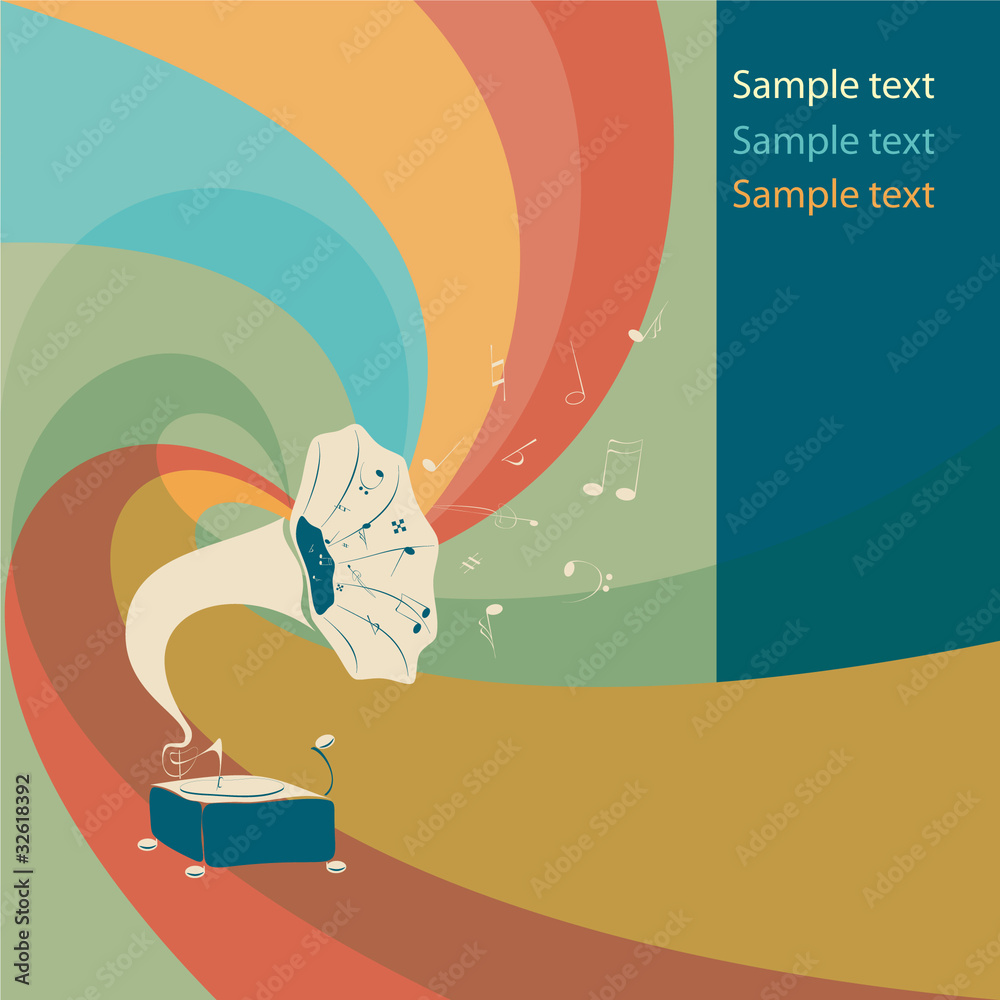 custom made wallpaper toronto digitalcolored gramophone
