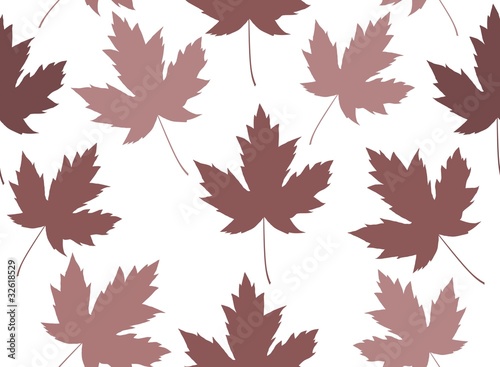 Maple leaf seamless tile