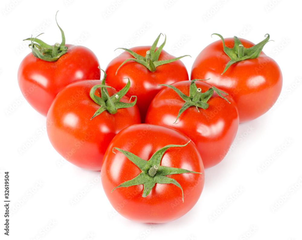 Tomato isolated on white background