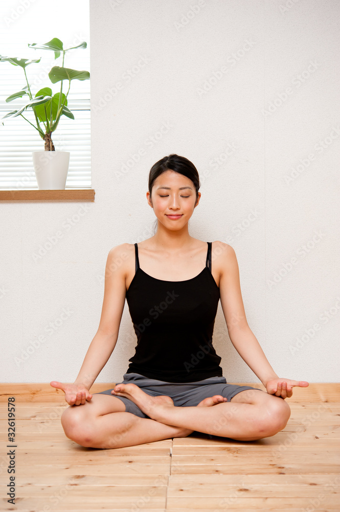 beautiful asian woman exercising beautiful asian woman exercising