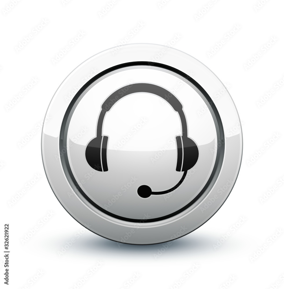 icône casque audio sav Stock Vector | Adobe Stock