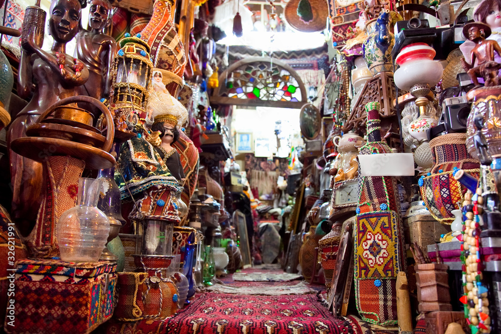 Shop of Persian carpets, Shiraz, Iran
