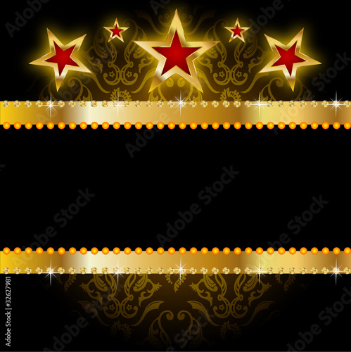 Background star gold.