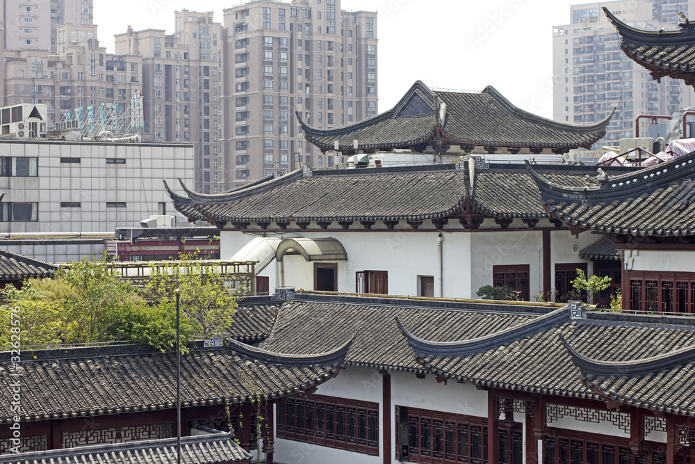 Naklejka premium Typical old architecture of Shanghai, China