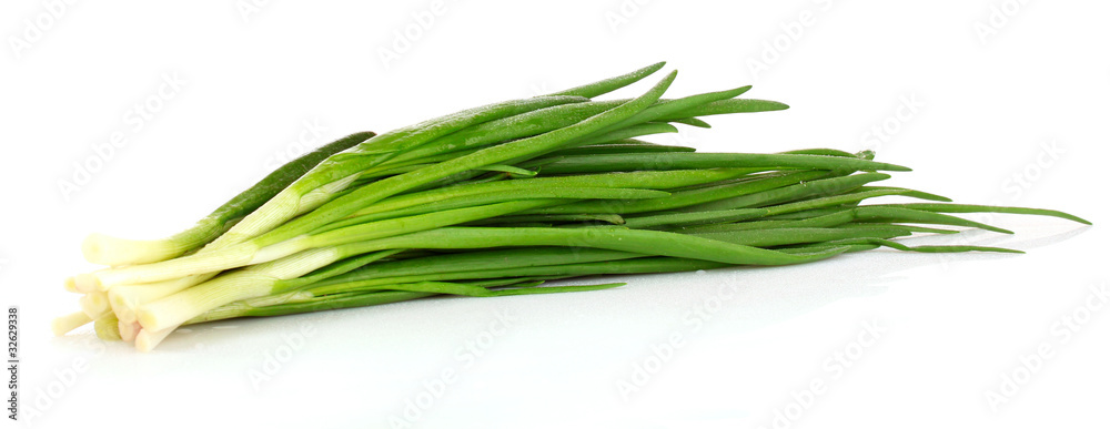 Green onion isolated on white Green onion isolated on white