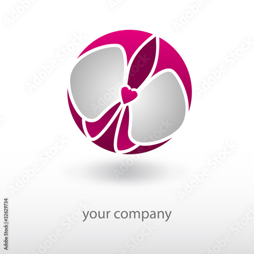logo entreprise, logo fleur, fleuriste