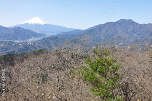 高川山より眺める富士山
