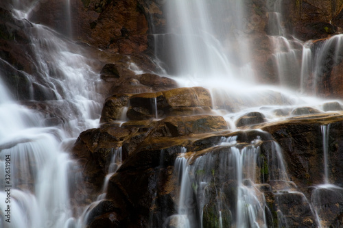 waterfall in the portuguese national park of Geres  in the north