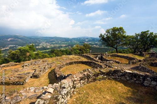Archaeological ruins of Citânia de Briteiros in Guimaraes Portug