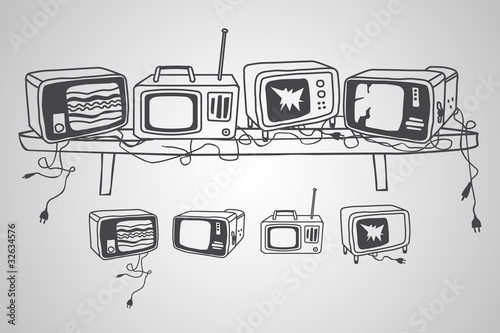 Fernseher Illustrationen