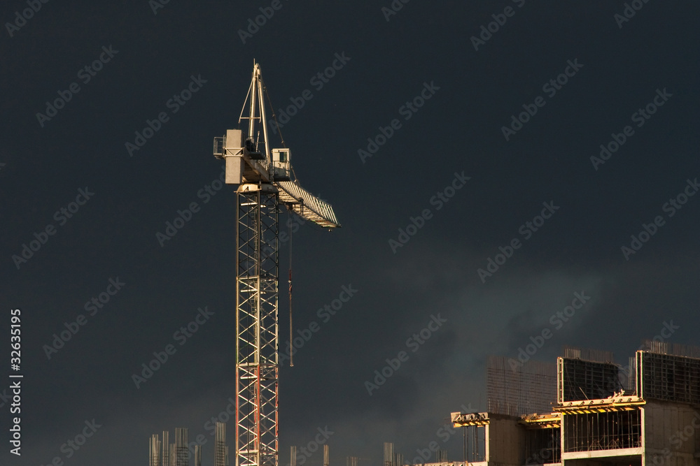 Obraz premium Строительный кран