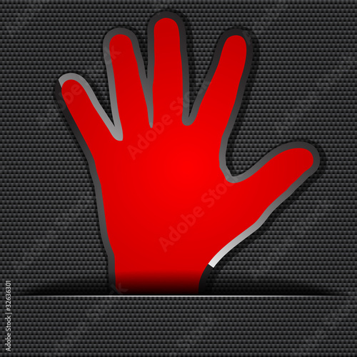 red human palm