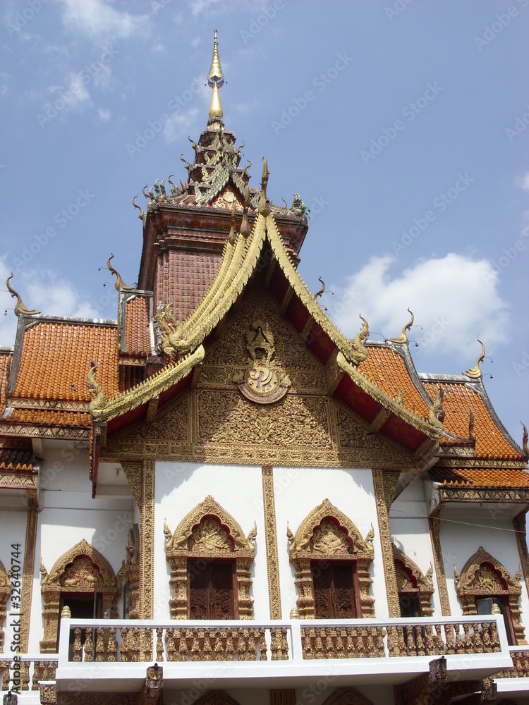 Buddhist temple, Wat Bupparam in Chiangmai, Thailand