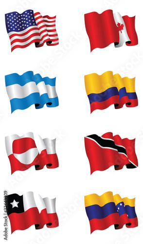 american flags