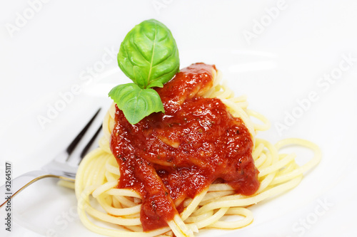 Spaghetti mit Tomatensosse