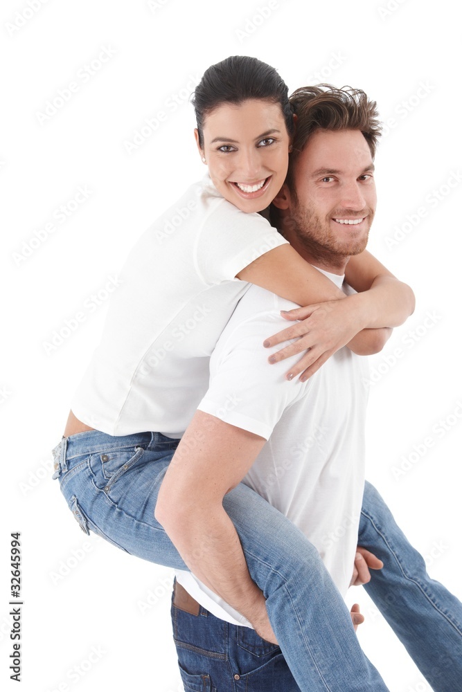 Happy loving couple smiling Happy loving couple smiling