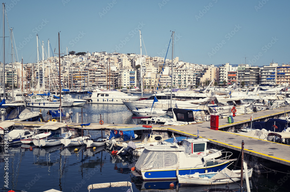 Piraeus Marina in Athens, Greece