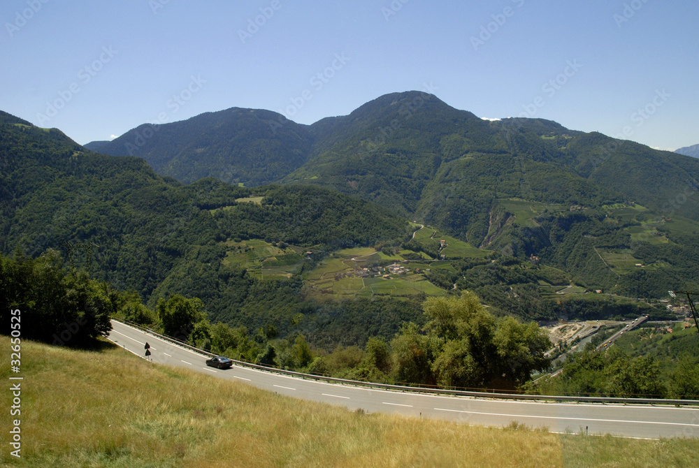 Dolomite Mountains in Italian Tirol Italy