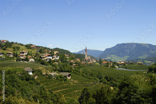 Renon Plateau in Italian Tirol Italy