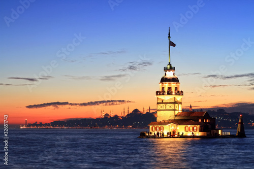 Canvas Print Istanbul Maiden Tower from the east