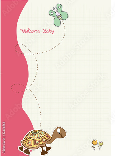 baby shower and announcement card