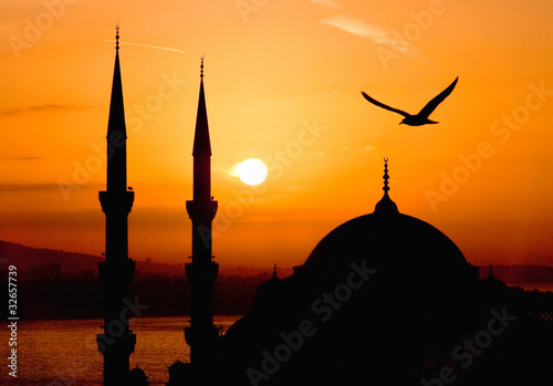 View of Sultanahmet by night, Istanbul