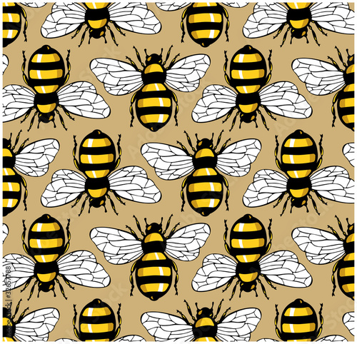 bee honey pattern