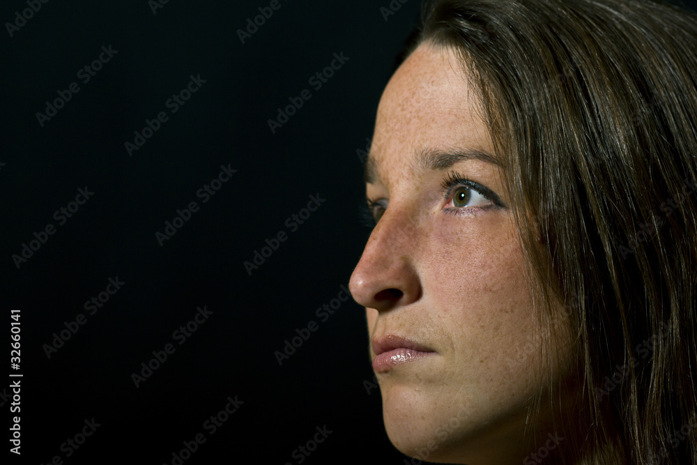 Obraz premium Portrait im Profil