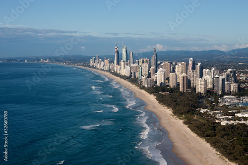 Gold Coast Queensland Australia Coastline Aerial View