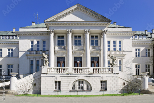 Classical architecture.Old casino. Warsaw in Poland.