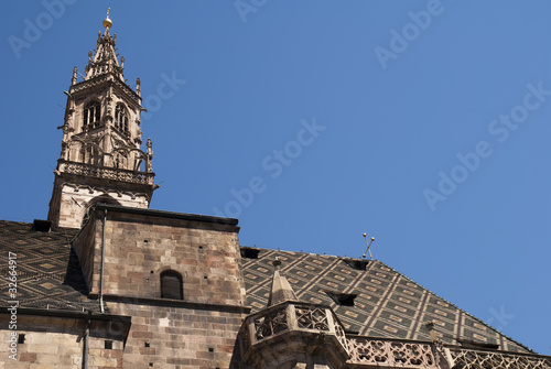 Εκτύπωση καμβά Cathedral of Bolzano in the Italian Tyrol, Northern Italy