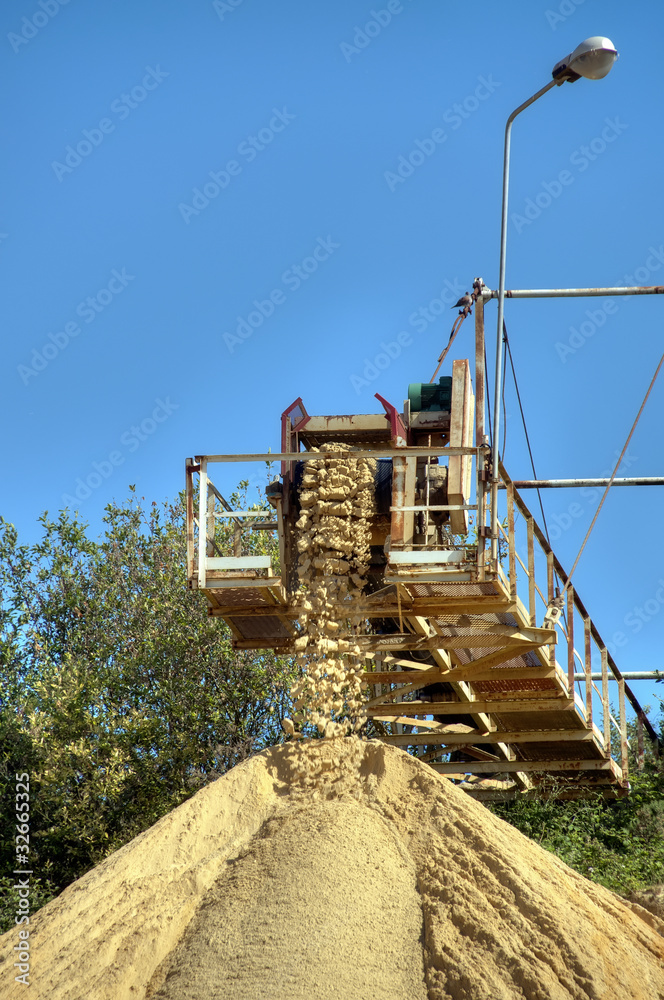 Carrière d'extraction de sable