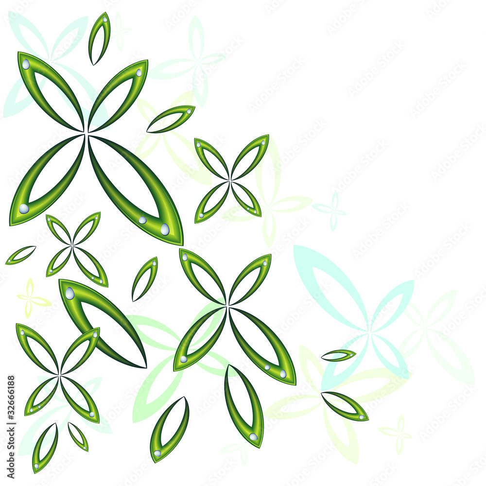 Fototapeta premium Background with leaves