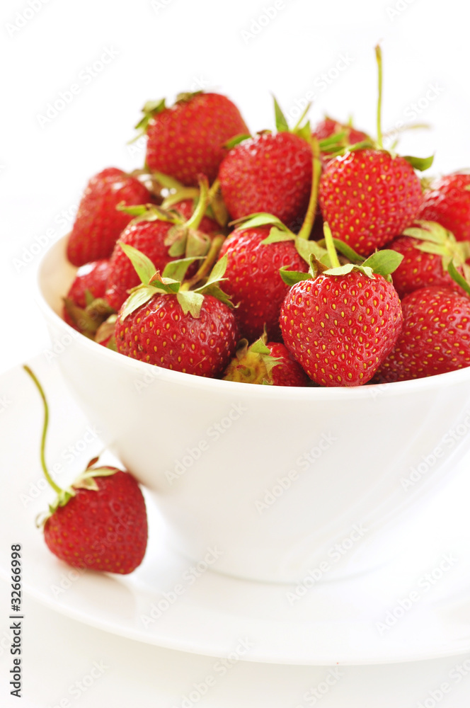 Bowl with strawberry Bowl with strawberry