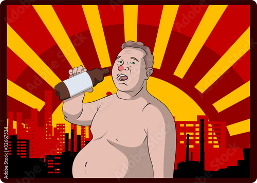 fat beer lover