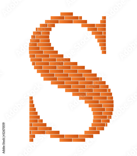 The letter S.