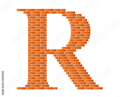 The letter R.