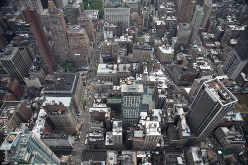 New York City Blick von oben nach unten
