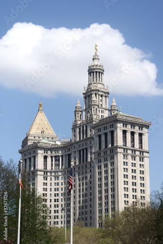 Fotografie municipal, building, manhattan, new, york,