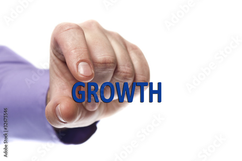 Growth word photo