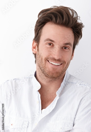 Portrait of handsome man smiling