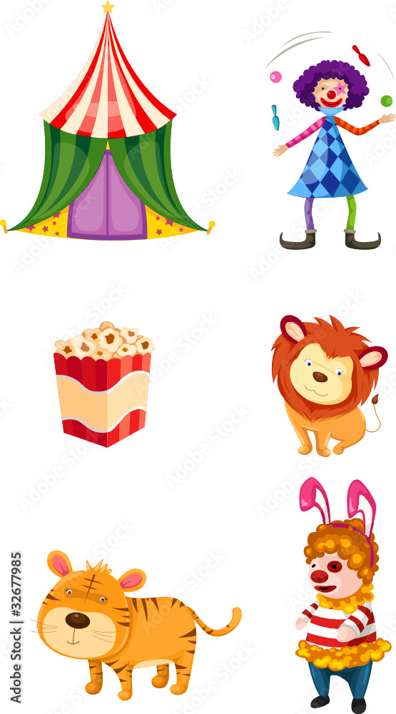 Obraz premium Circus set