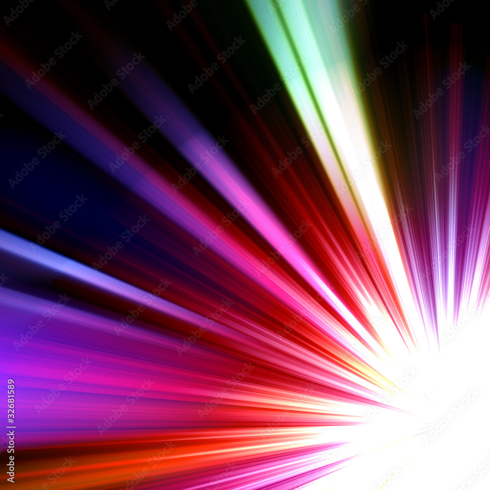 Obraz premium abstract radiant star