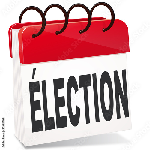 vecteur calendrier élection