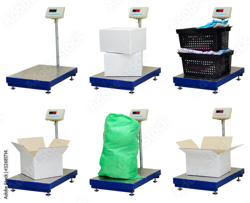 Electronic platform scale set | Isolated
