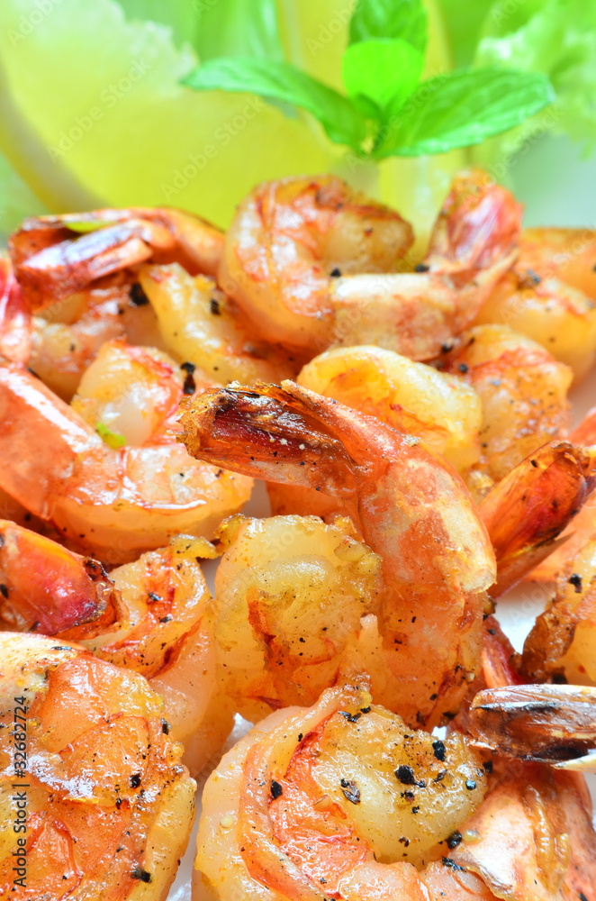 Grilled prawns Grilled prawns