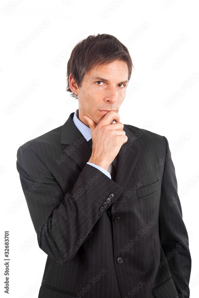 Portrait of a thoughtful elder businessman Portrait of a thoughtful elder businessman